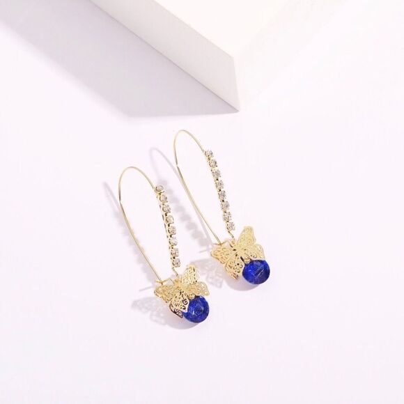 💙 Betsey Johnson dangle butterfly earrings 💙 - Picture 5 of 6